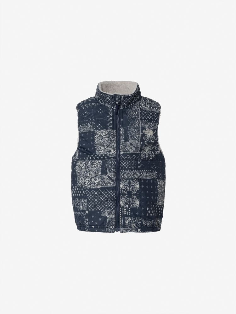 預購┃日本店鋪限定 中童款 TNF Toddler Novelty Reversible Cozy Vest 雙面穿 毛毛 變形蟲 背心
