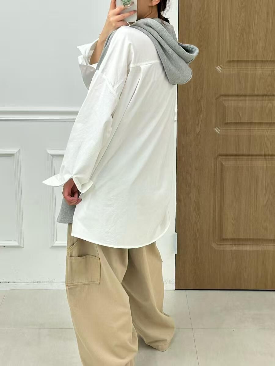 AA92 衛衣拼恤休閒上衣