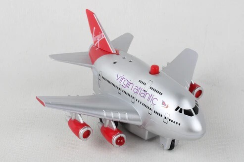 英國維珍航空 聲光迴力飛機玩具