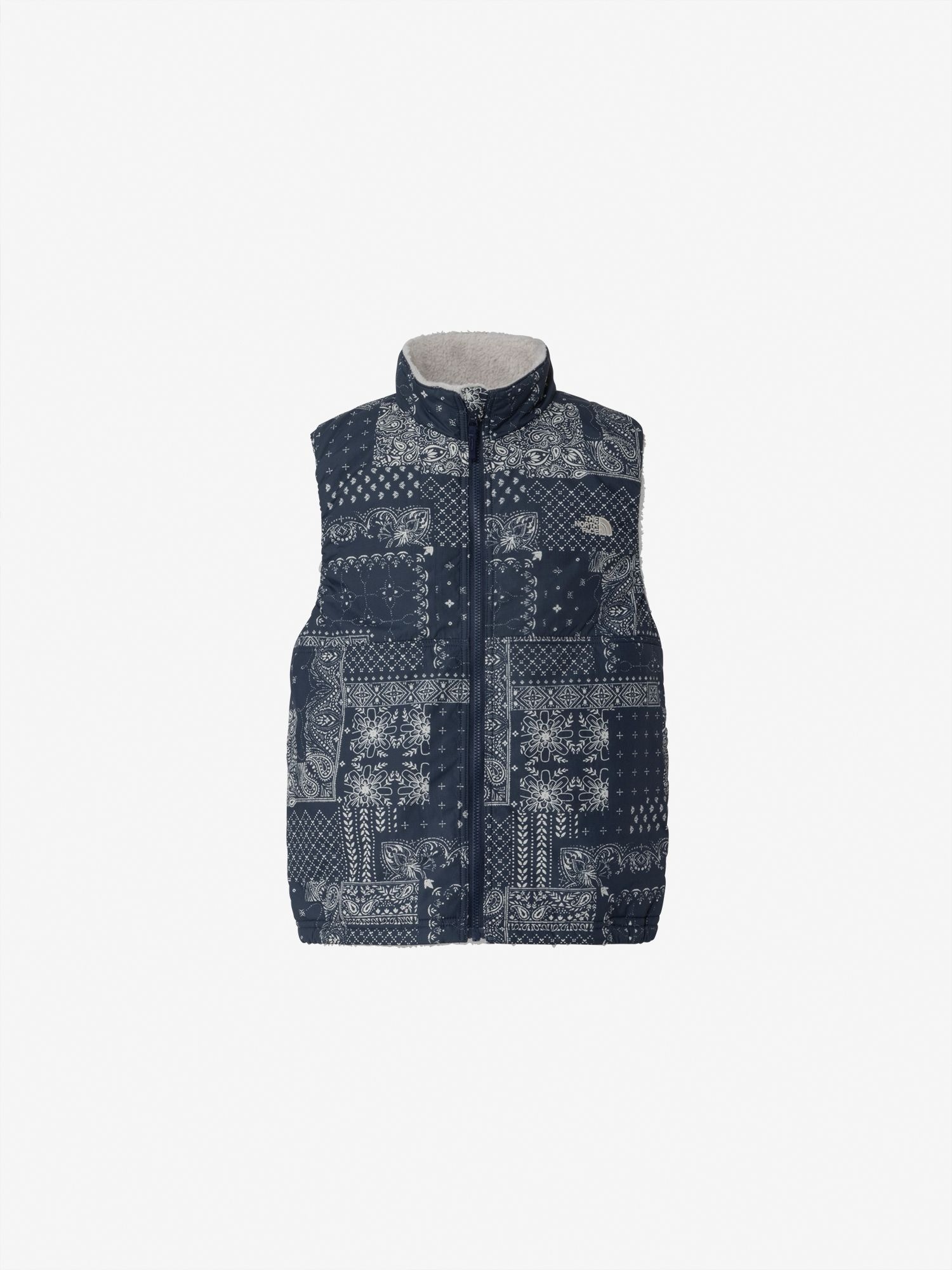 預購┃日本店鋪限定 大童款 TNF Kids Novelty Reversible Cozy Vest 雙面穿 毛毛 變形蟲 背心