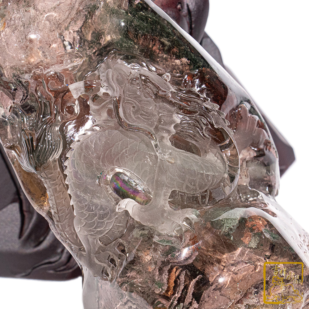 彩幽靈+鈦晶祥龍 1.09kg 財富事業