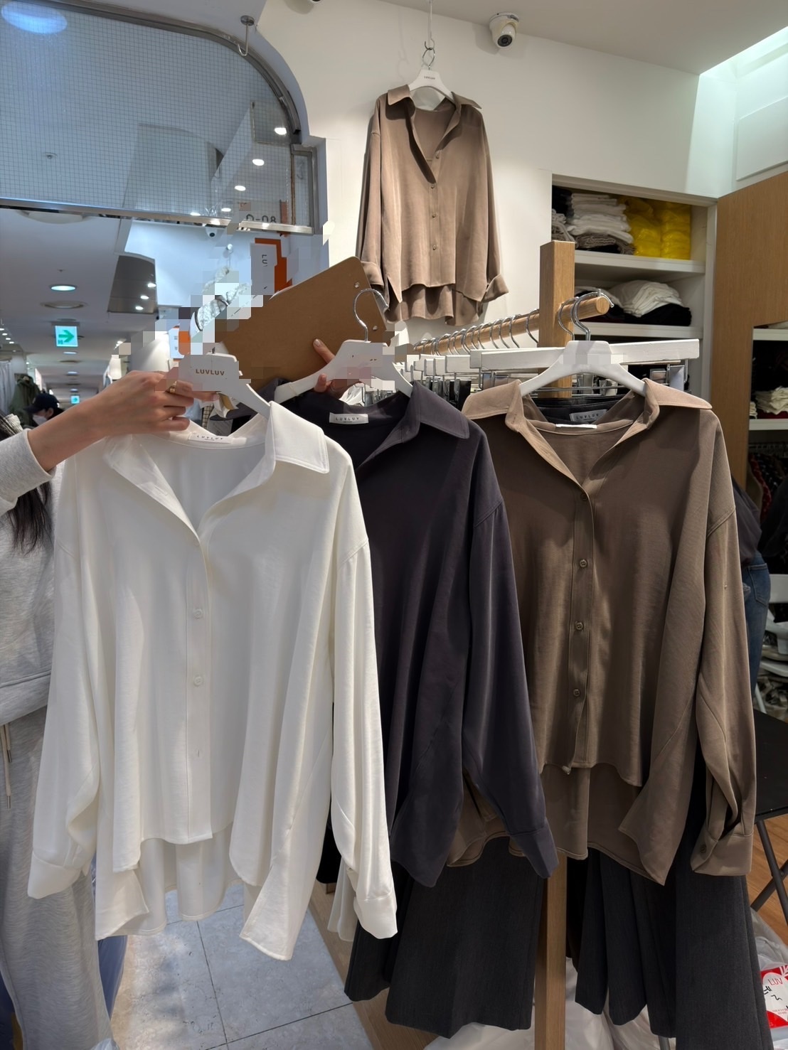 【韓國連線】A08 蜜桃絨鬆弛感襯衫