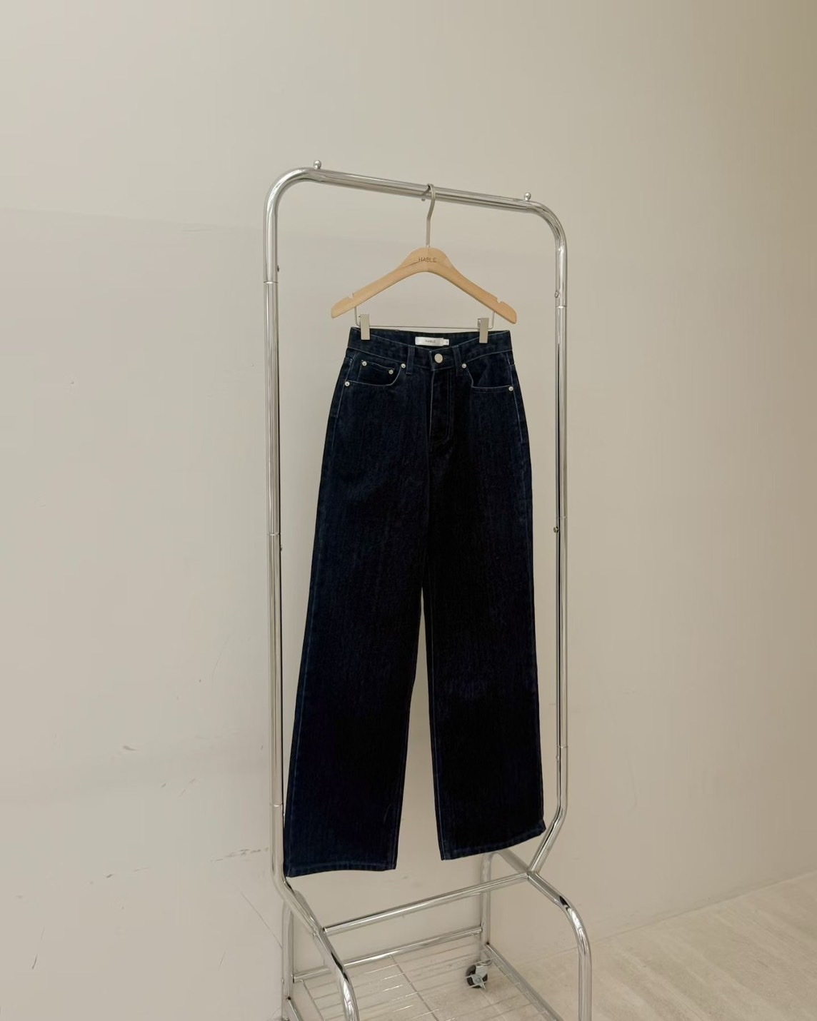 【韓國連線】B03 薄絨原色直筒牛仔褲