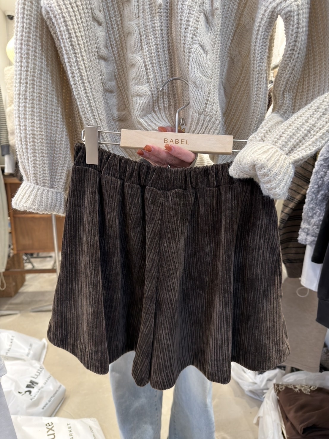 【韓國連線】B04 燈芯絨短褲