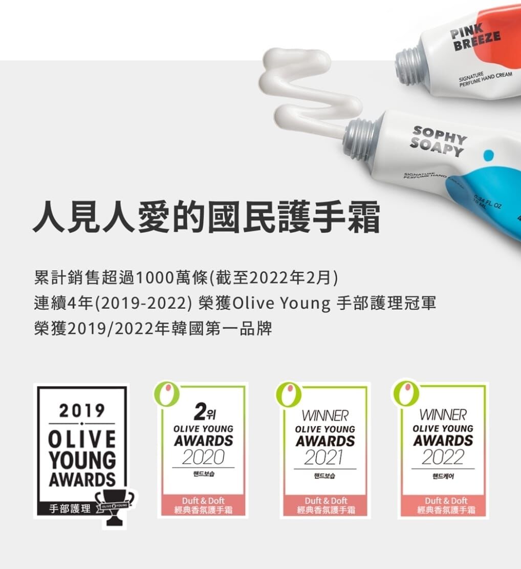 韓國製 - DUFT & DOFT 經典香氛護手霜 50毫升 (六種香味選擇)