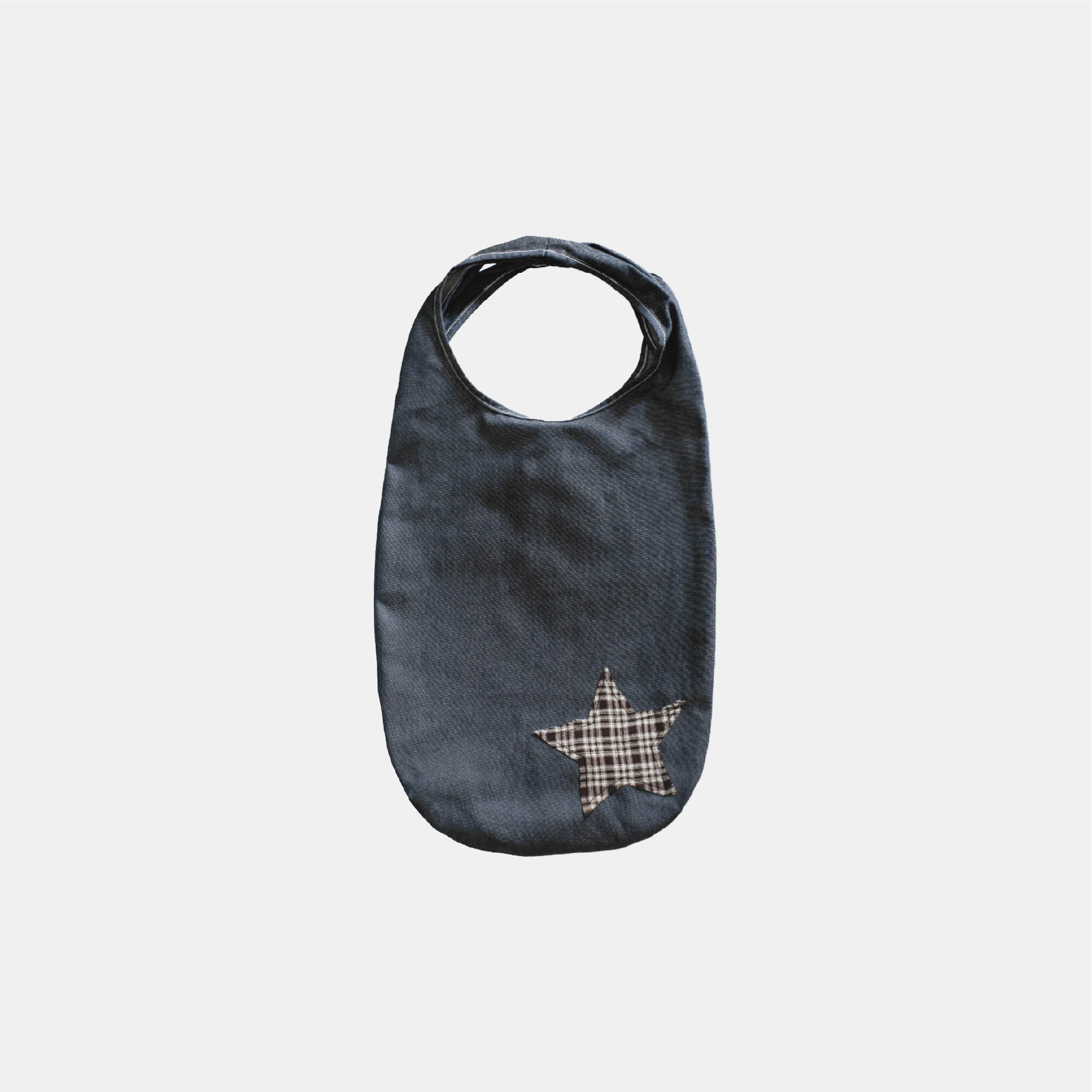 Neverland Star Denim Bag 毛邊 星 拼布 牛仔包