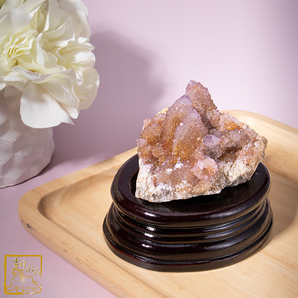 南非仙人掌紫水晶簇 547g 文昌鼎盛