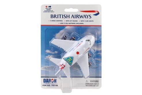 英國航空 聲光迴力飛機玩具