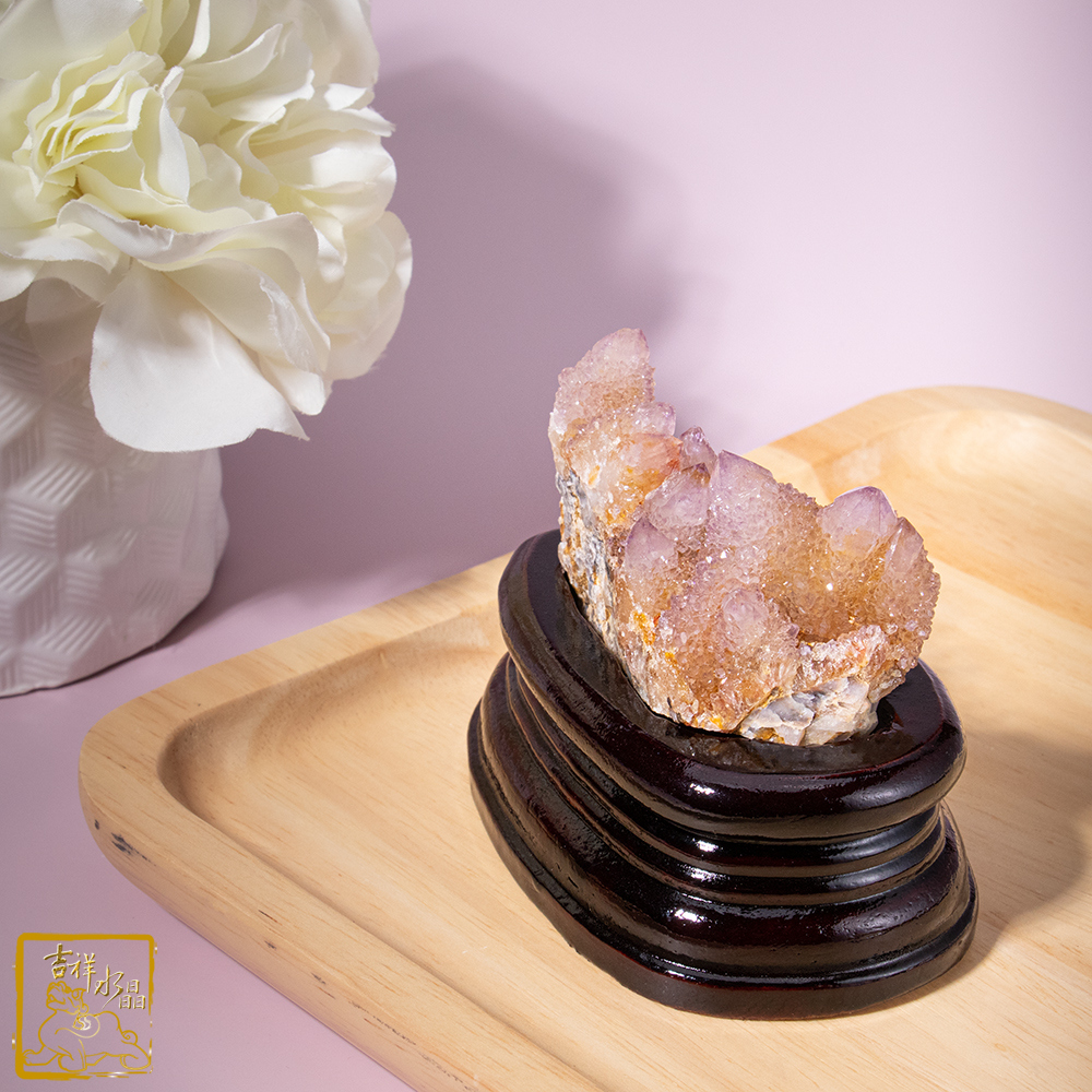 南非仙人掌紫水晶簇 232g 文昌鼎盛