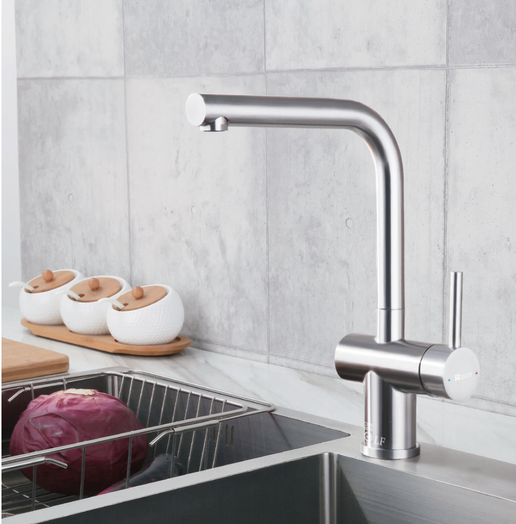 RECO不鏽鋼伸縮廚房龍頭(毛絲面) 101507-B