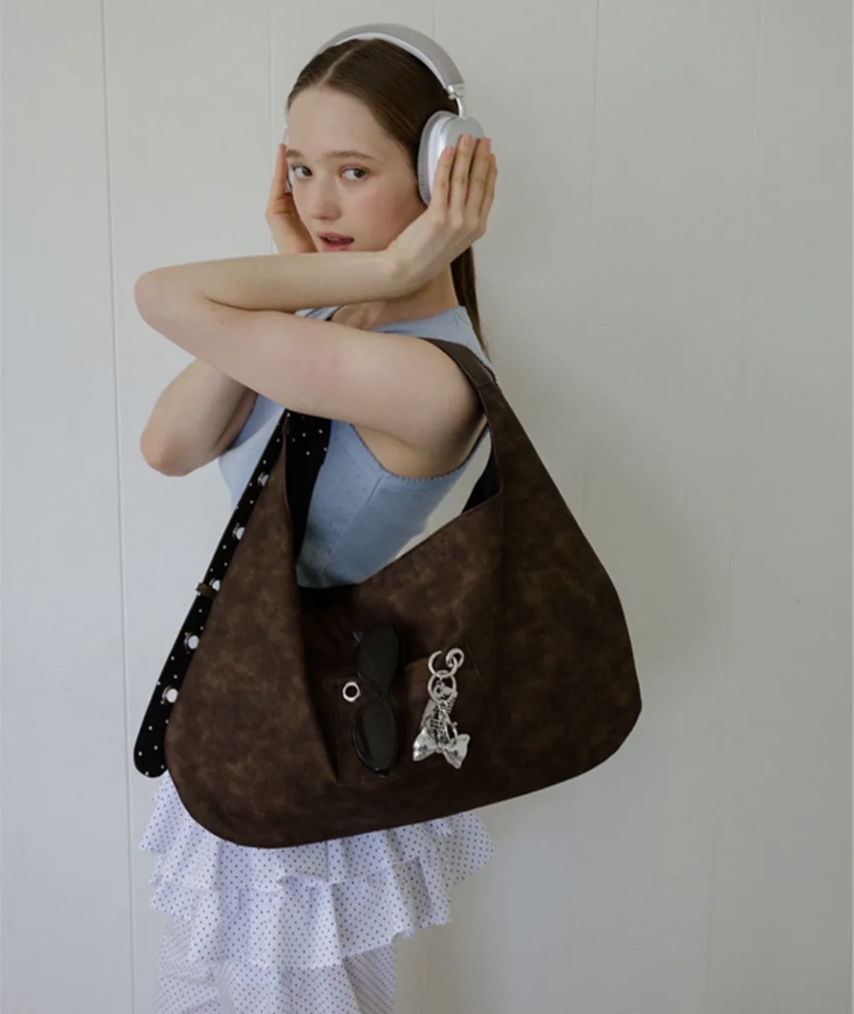 韓國🇰🇷連線 Leterie Buckle Reversible Shoulder Bag 雙面背扣環單肩包 大容量 皮革 麂皮絨 皮革 豹紋包 點點包 7款(任買兩件711免運)/預購