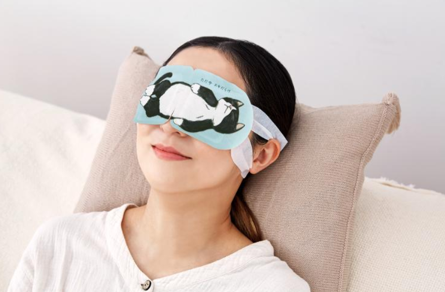 (預購商品) 日本 貓咪心情熱敷眼罩 5入