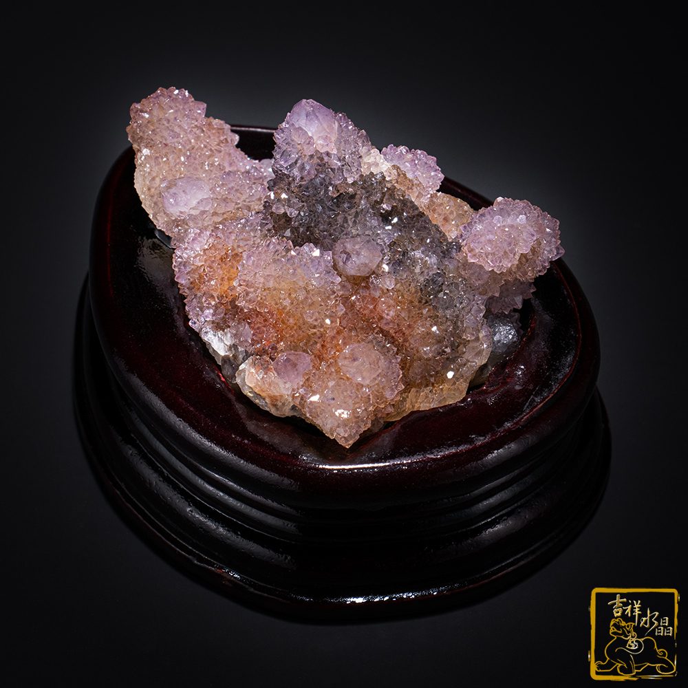 南非仙人掌紫水晶簇 340g 療癒靈性