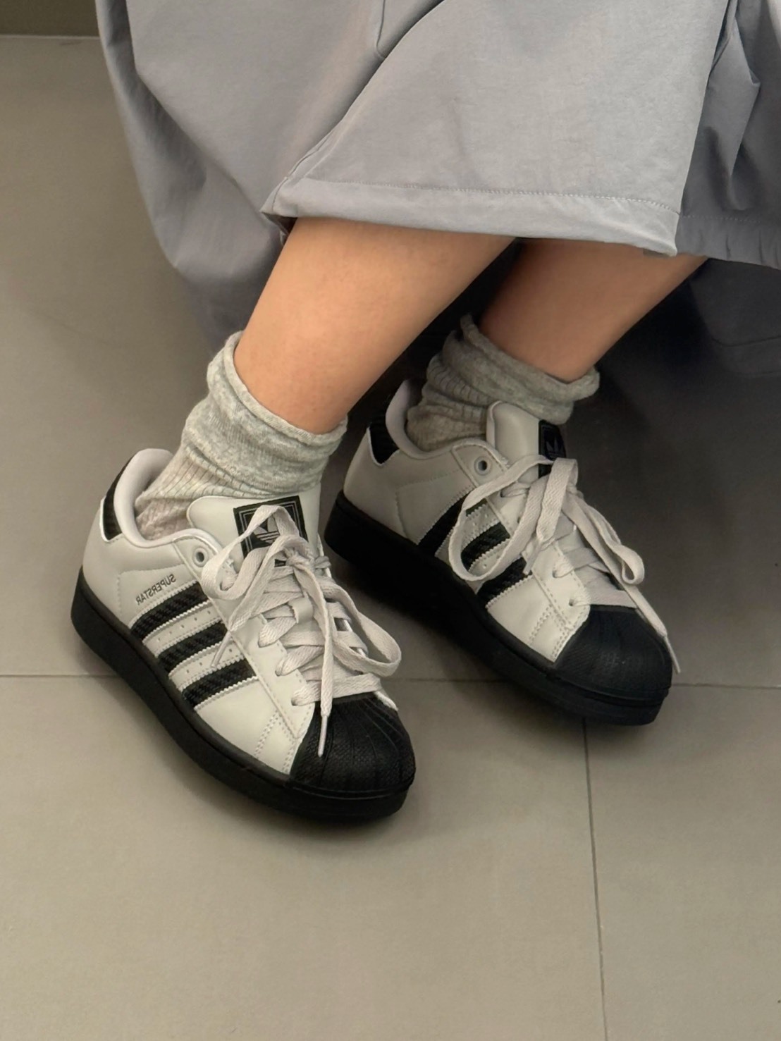 ADIDAS ORIGINALS SUPERSTAR 2 經典 貝殼頭 水泥灰黑