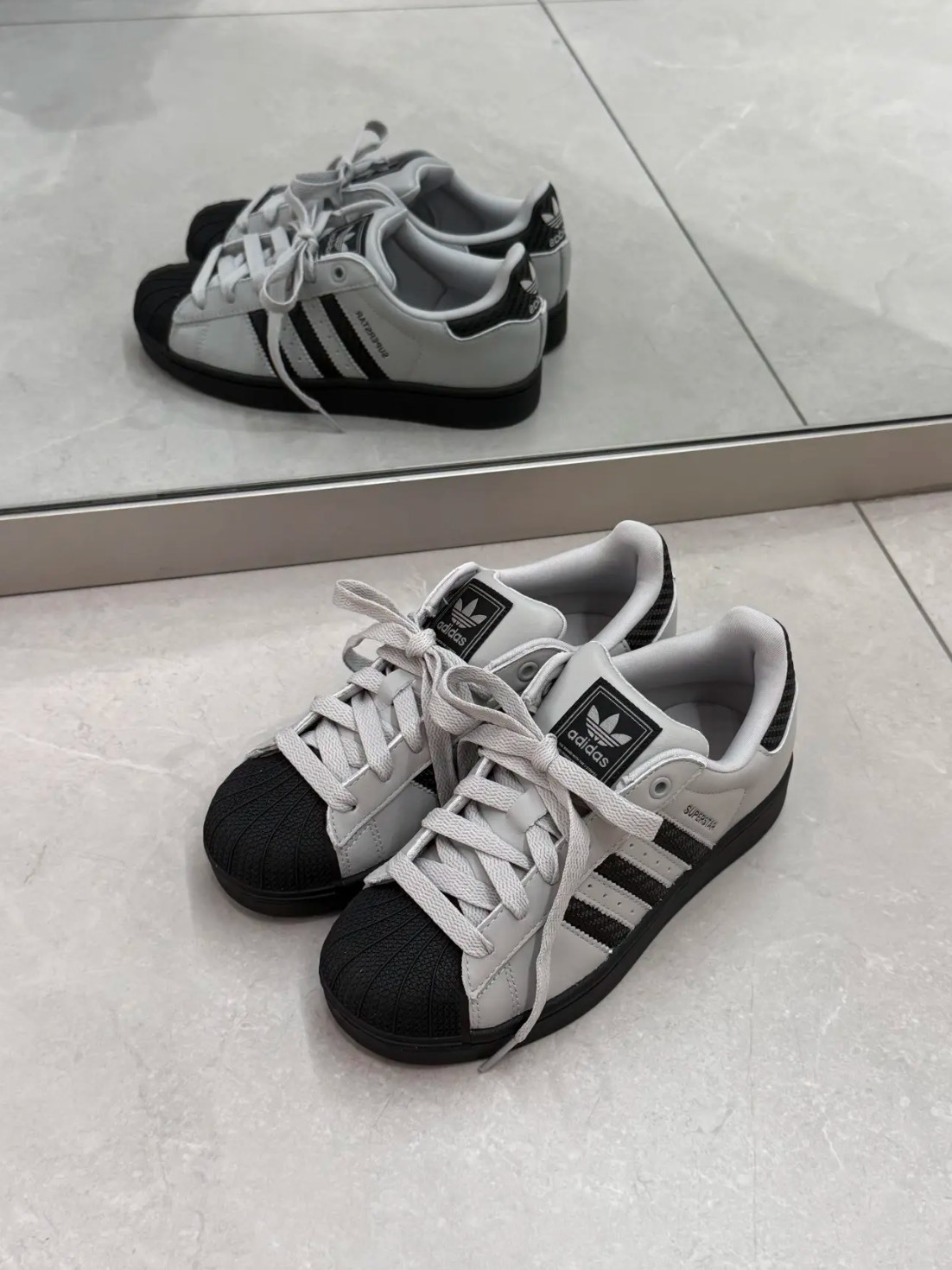 ADIDAS ORIGINALS SUPERSTAR 2 經典 貝殼頭 水泥灰黑