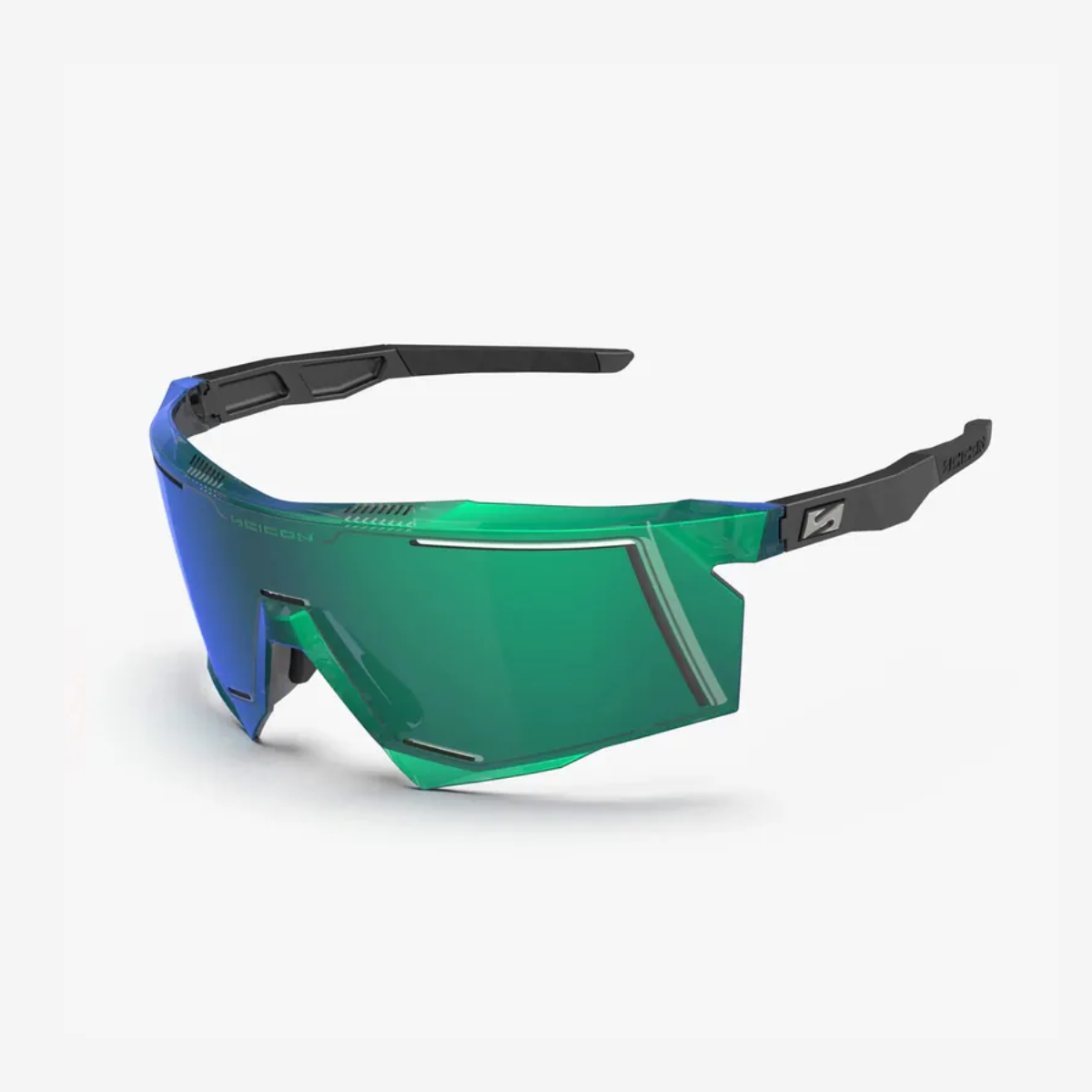 新款【SCICON】Aeroshade Aerostorm 運動風鏡 / 綠框 鏡面綠片