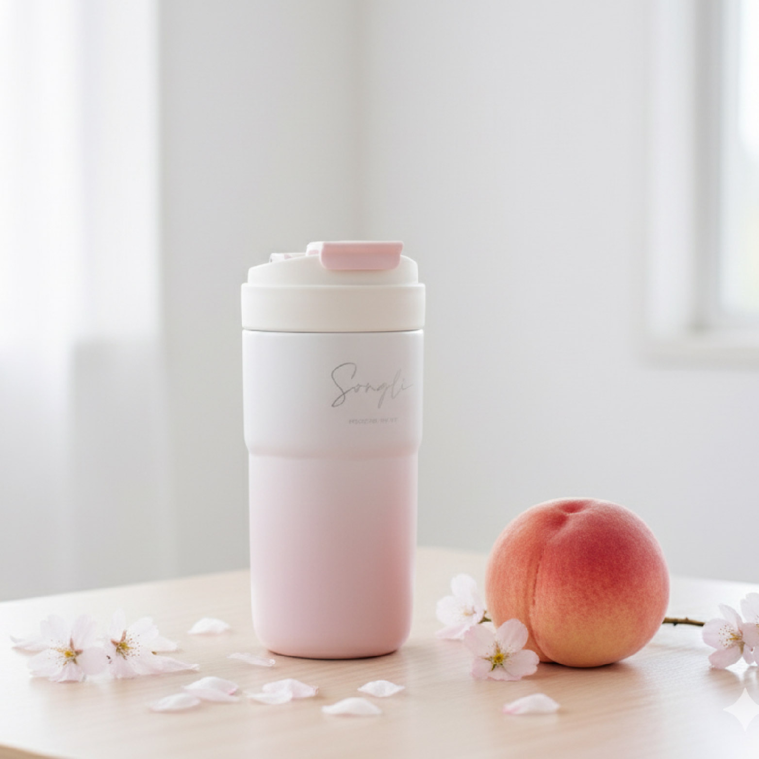 時尚漸層設計550ml隨行瓶|316鍍陶內膽|雙飲設計|免費客製化服務|SGS檢驗合格