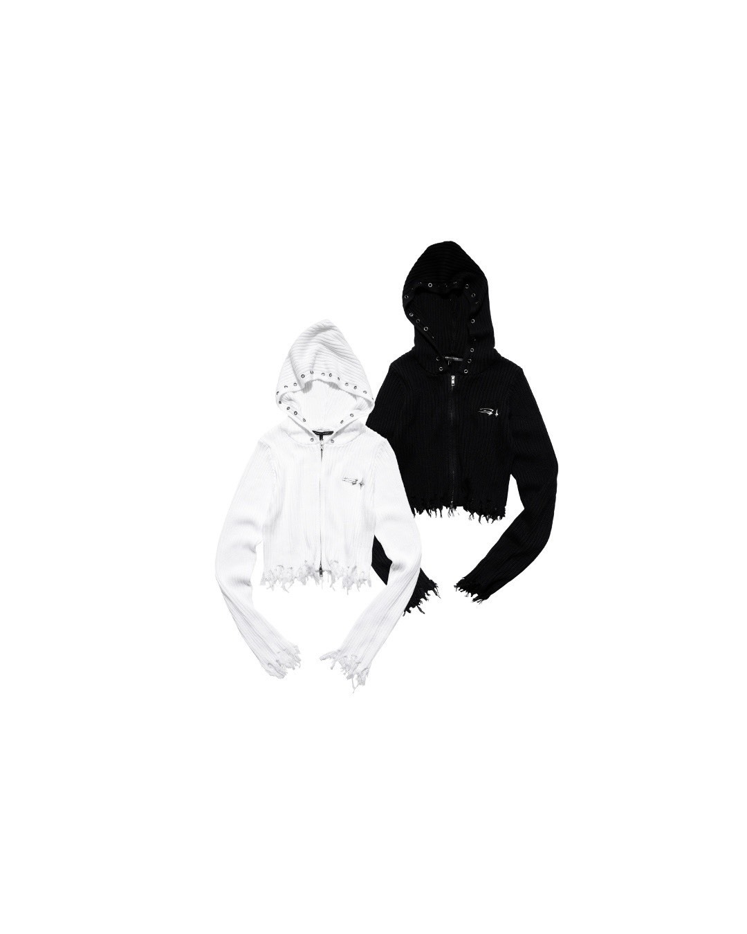 EAL WMS Destroyed Knit Zipper Sweater（Women's Line）