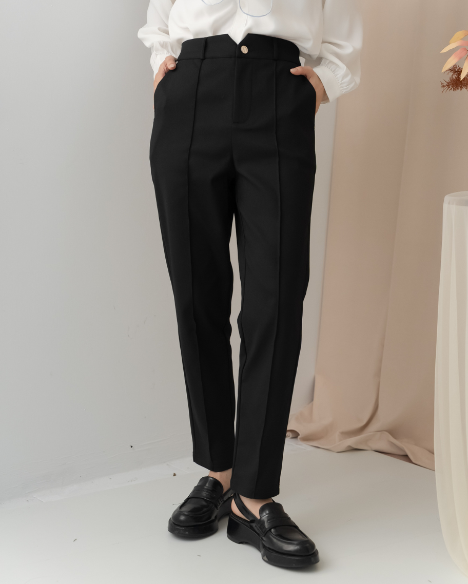 都會俐落修身剪裁長褲