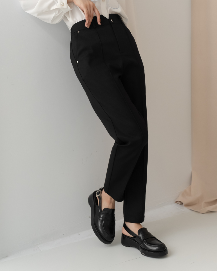 都會俐落修身剪裁長褲