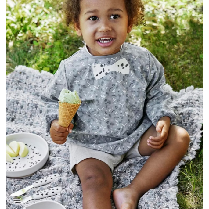 【樂森藥局】瑞典 Elodie Details 長袖圍兜 小鳥飛飛