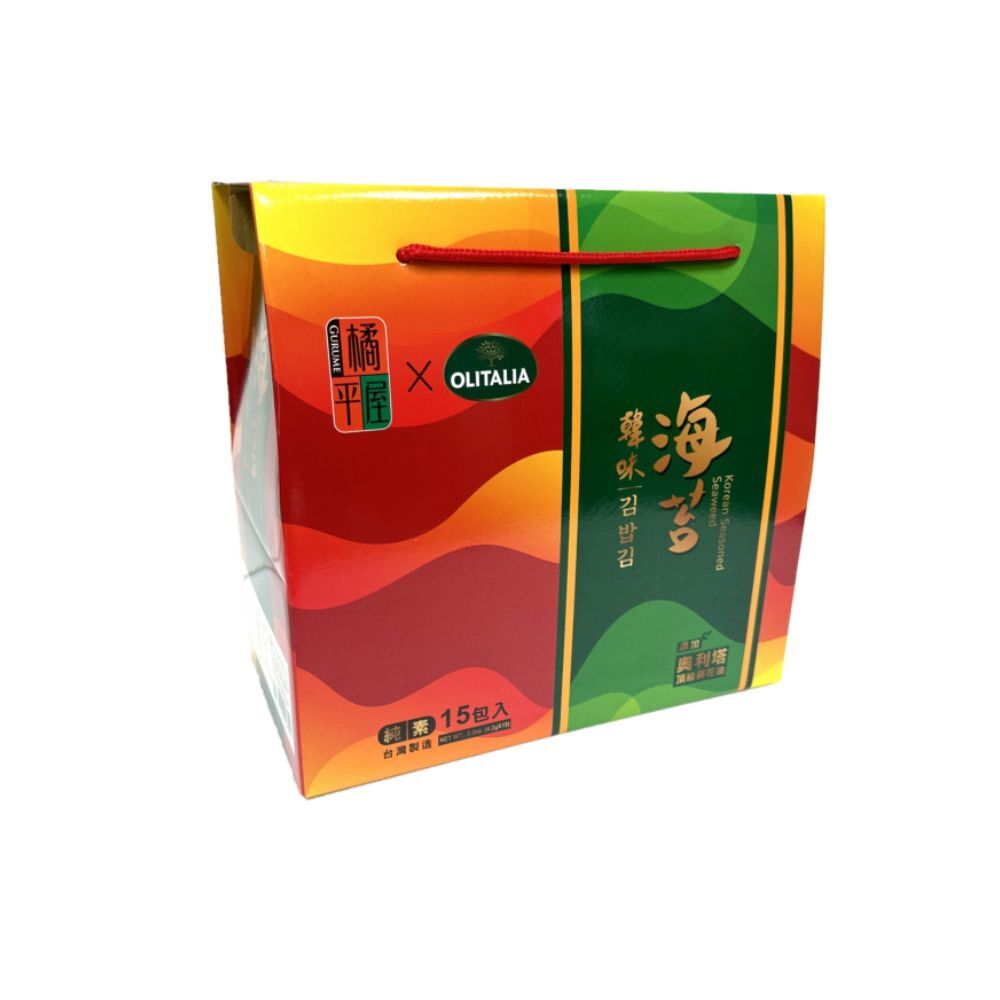 (箱購)橘平屋 韓味海苔禮盒 6入/箱