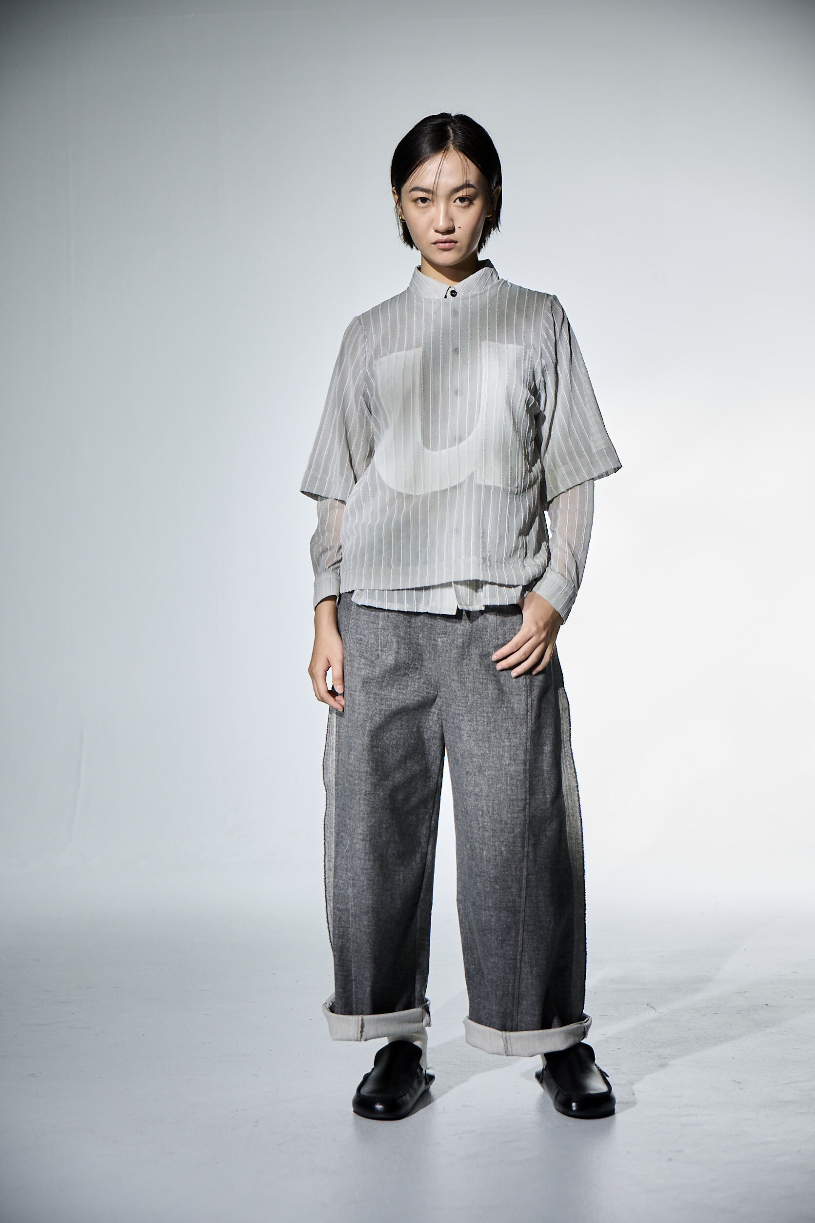 透透u五分袖上衣