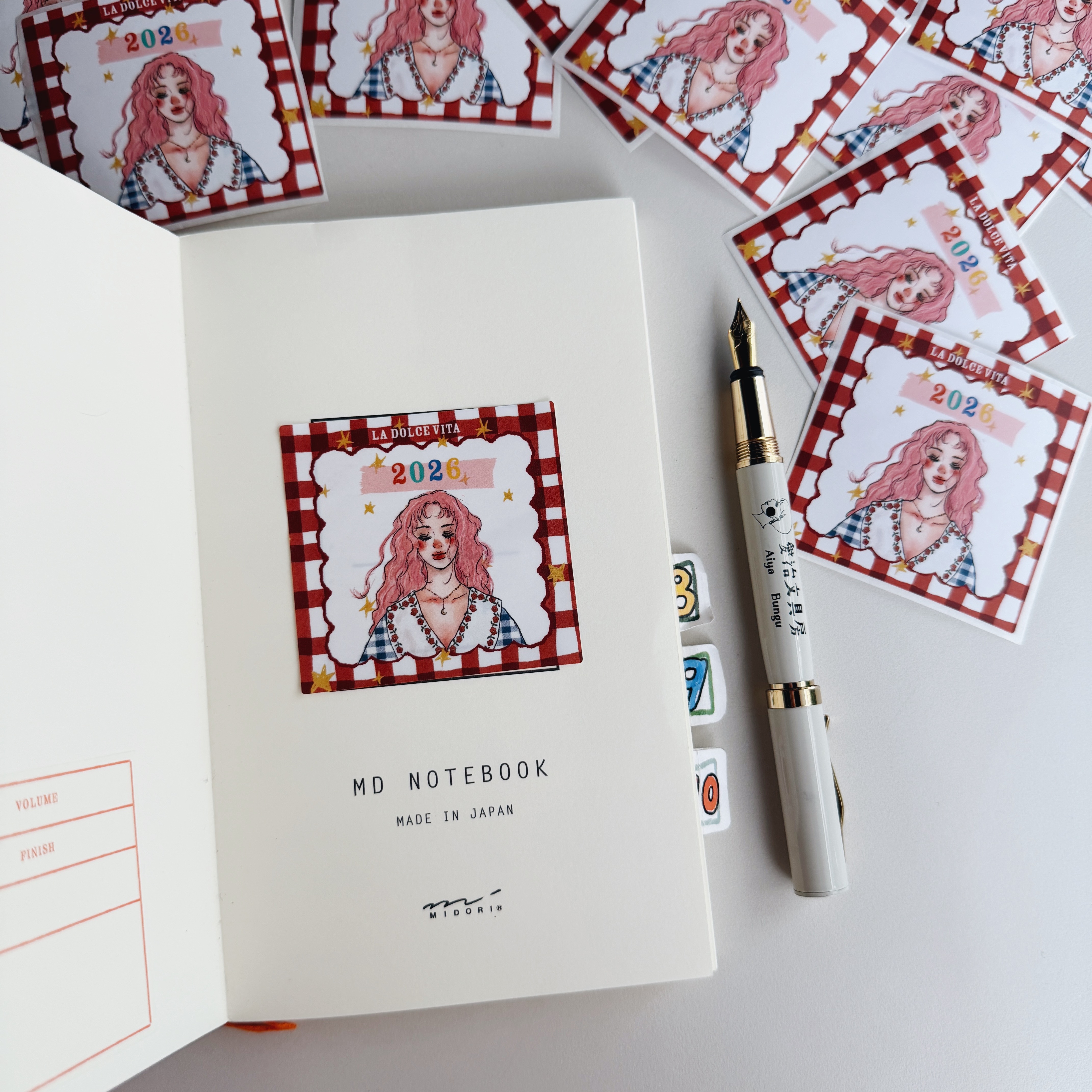 甜蜜生活_有你真好 2026手帳紀念款｜愛治文具房包裝貼紙