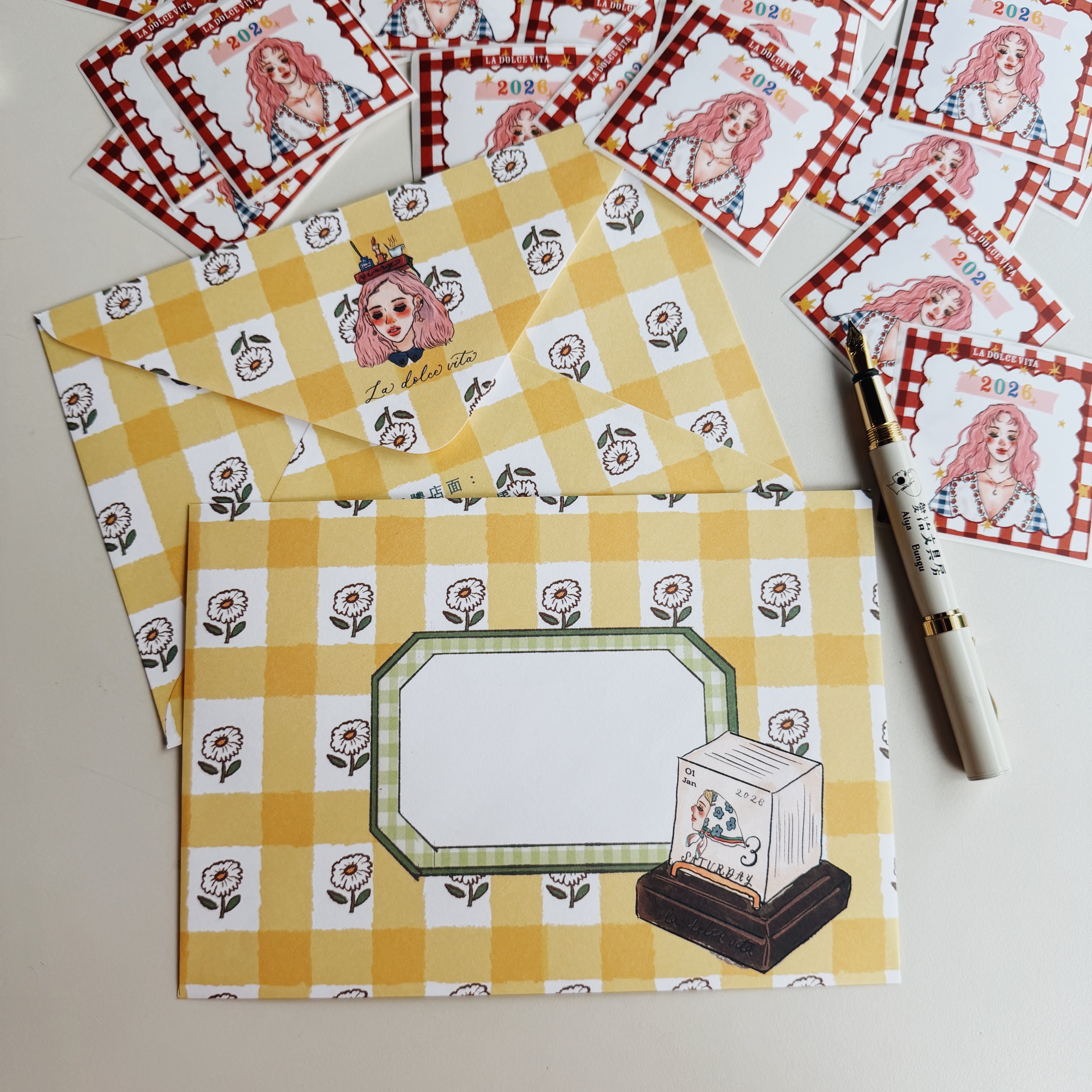 甜蜜生活 2026手帳 紀念款 愛治文具房 包裝信封袋