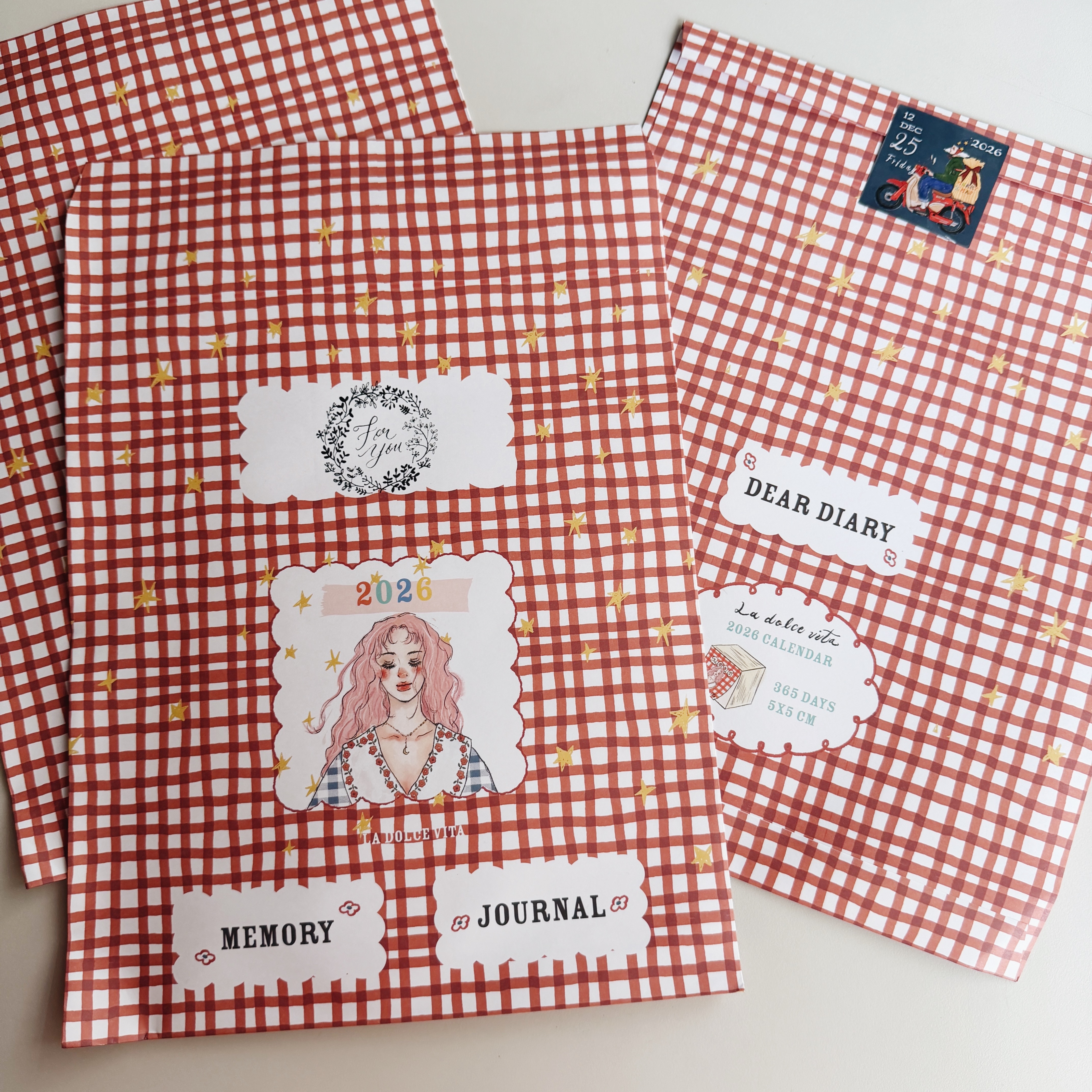 甜蜜生活 2026手帳 紀念款＿愛治文具房 包裝信封袋