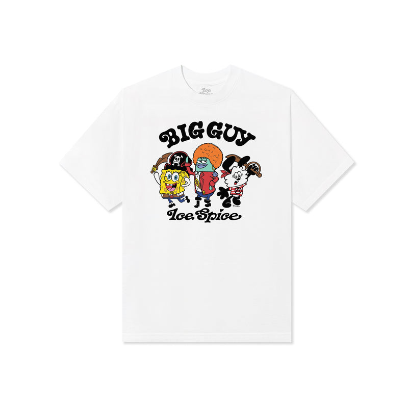 Verdy x Ice Spice "Big Guy" Character Tee - White 海綿寶寶