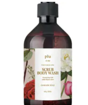 [S] PLU PERFUMED SPA SCRUB BODY WASH Damask Rose, 8809237070990 (SPLU39)