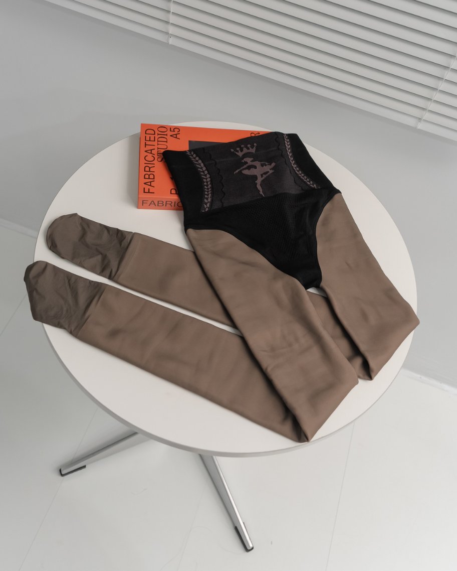 高腰提臀仿膚黑絲光腿神器