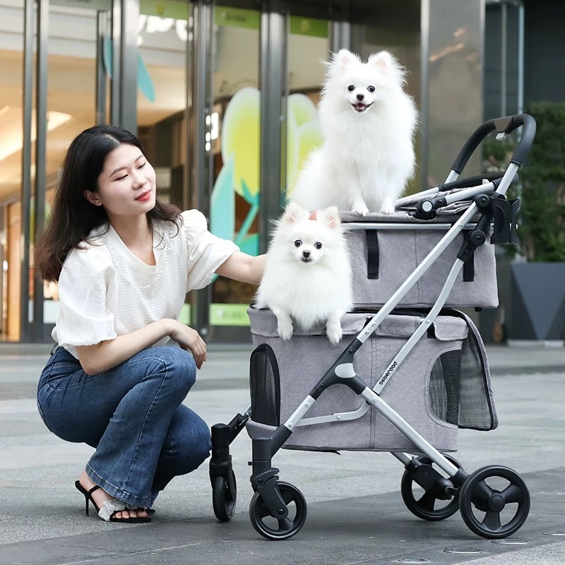 BEBEROAD T1 双层宠物推车 轻便可折叠