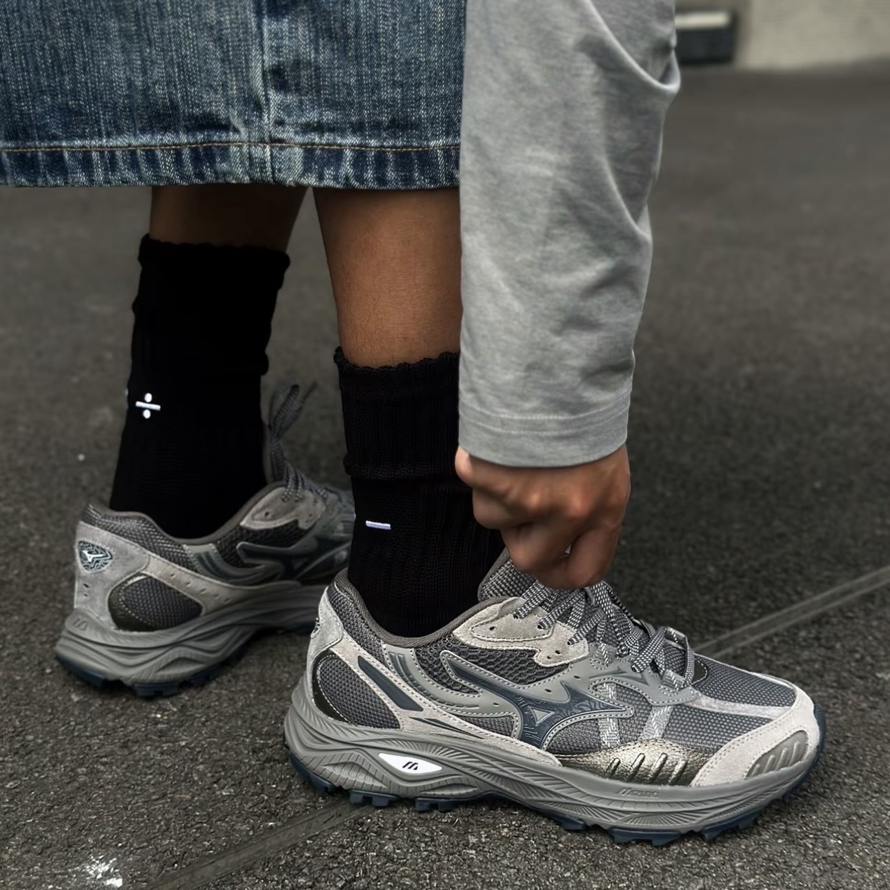 MIZUNO RACER ADV 礫石灰 復古 戶外 跑步鞋 美津濃 D1GH241204