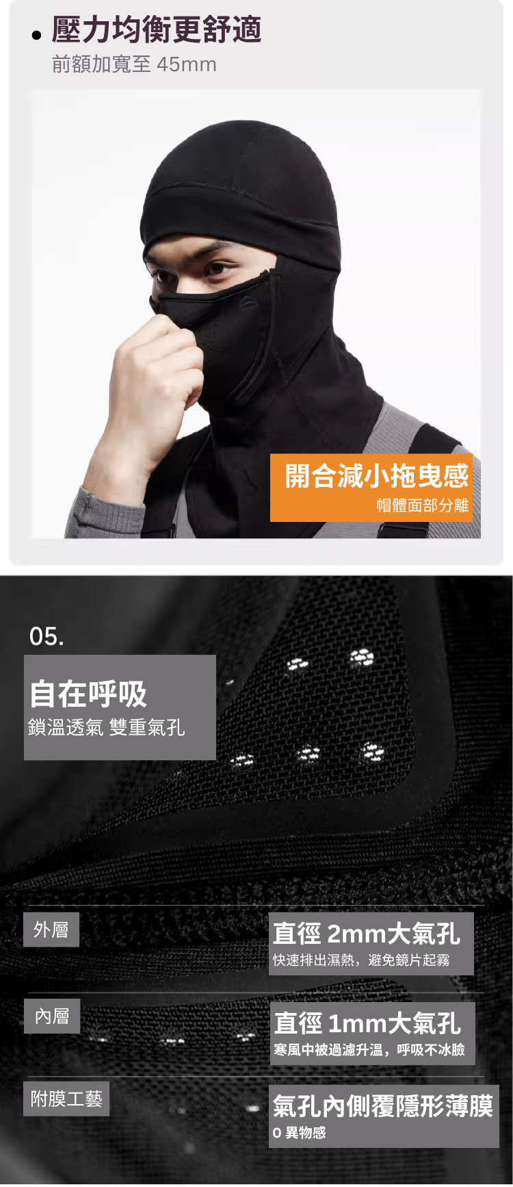 【SHANHIGH】磁吸式全包裹羊毛滑雪面罩_MERINO MAGLOCK BALACLAVA