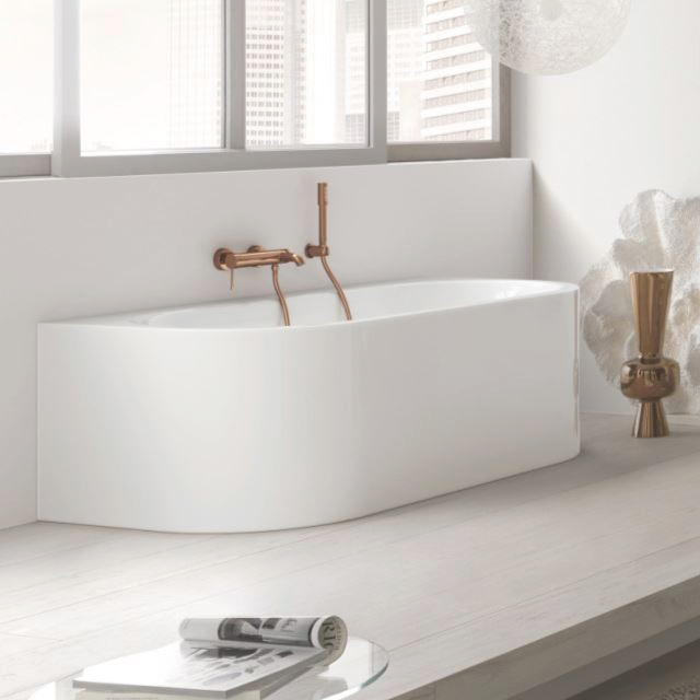 GROHE｜Essence 單槍浴缸龍頭（玫瑰金）33624DA1 25250DA1