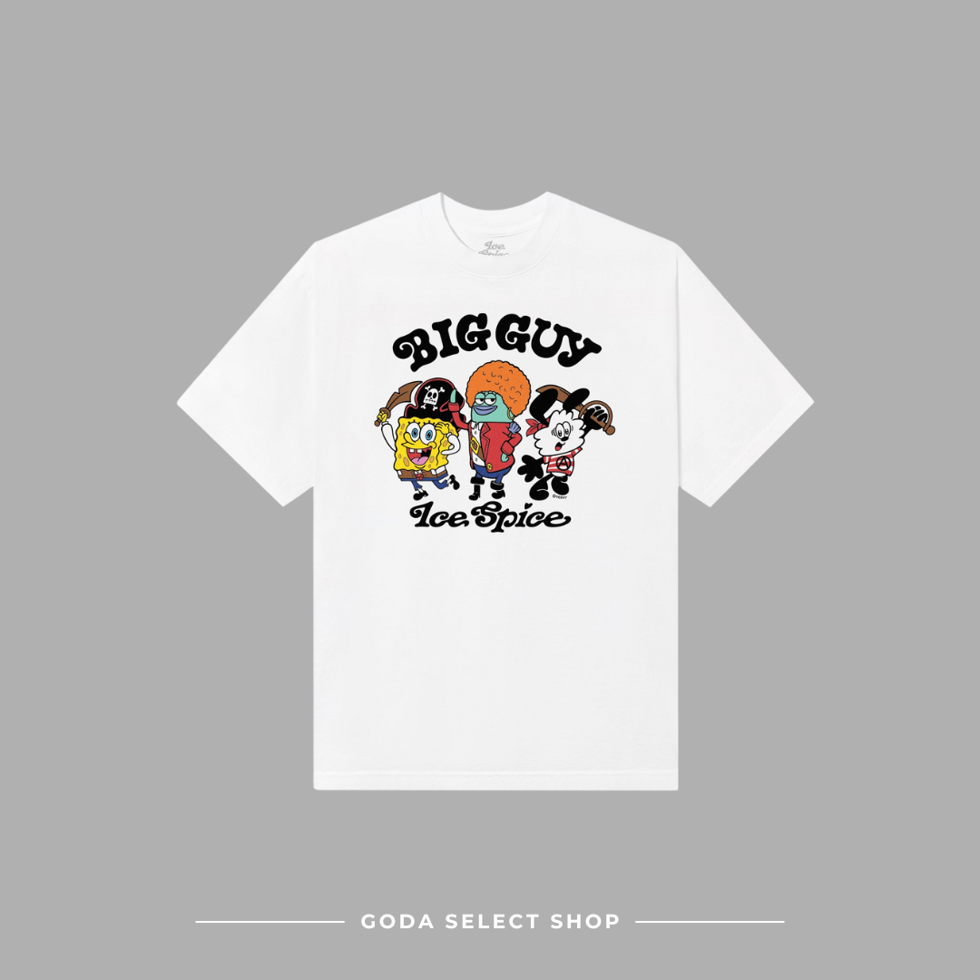 Verdy x Ice Spice "Big Guy" Character Tee - White 海綿寶寶