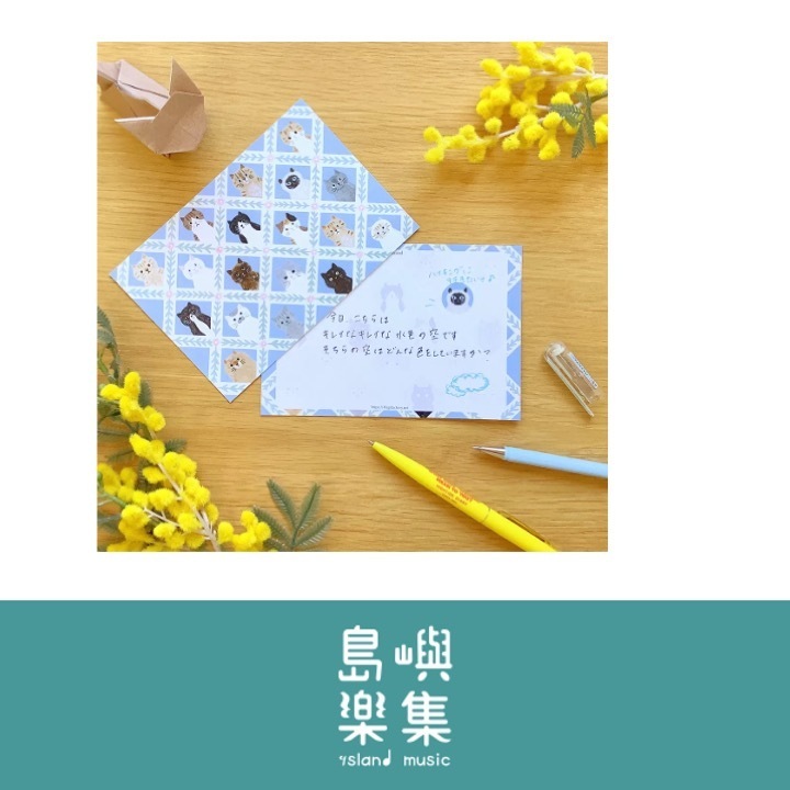 4legs 貓咪表情明信片