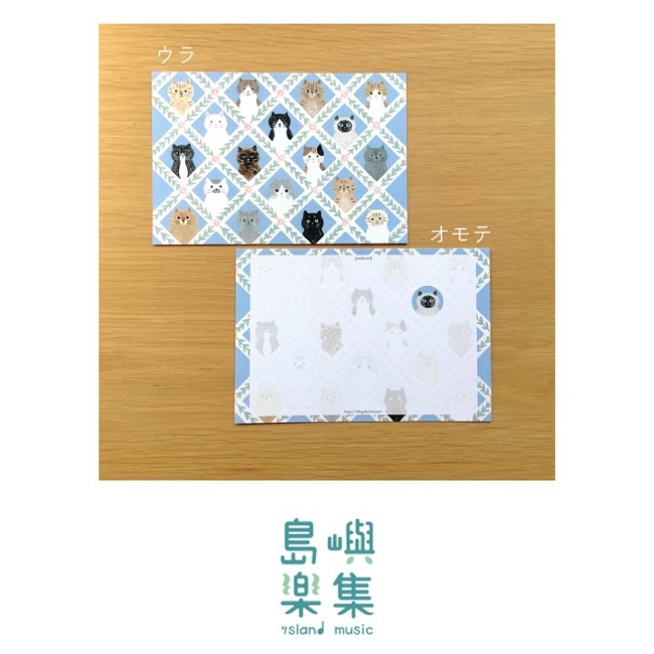 4legs 貓咪表情明信片