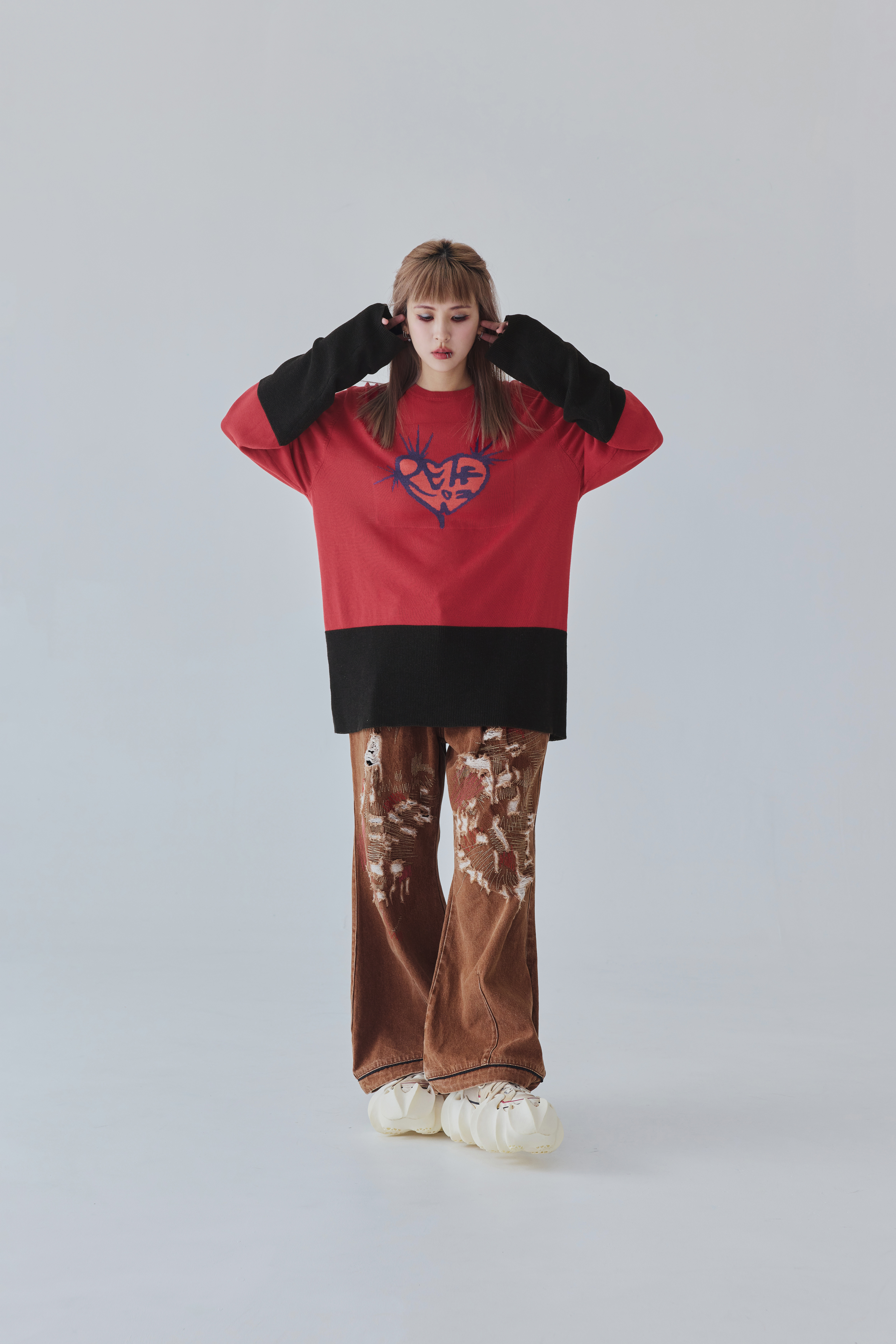 Cut the Rules Long Sleeve Tee｜Rusted Brick