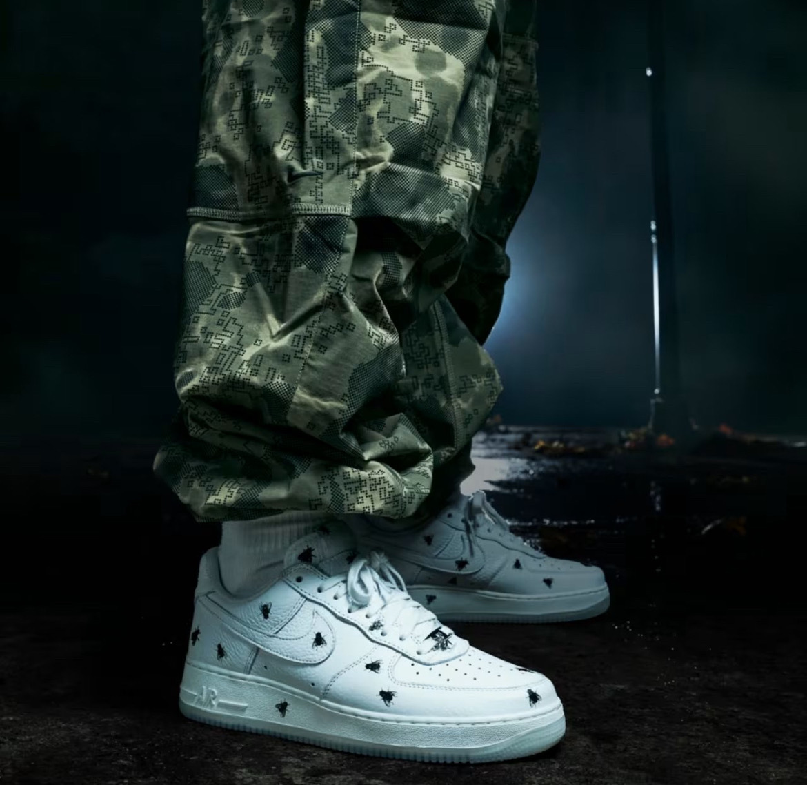 男鞋 NIKE AIR FORCE 1 'HOUSEFLIES' 白色 蒼蠅 萬聖節 皮革 休閒鞋【IM3081-100】AF1