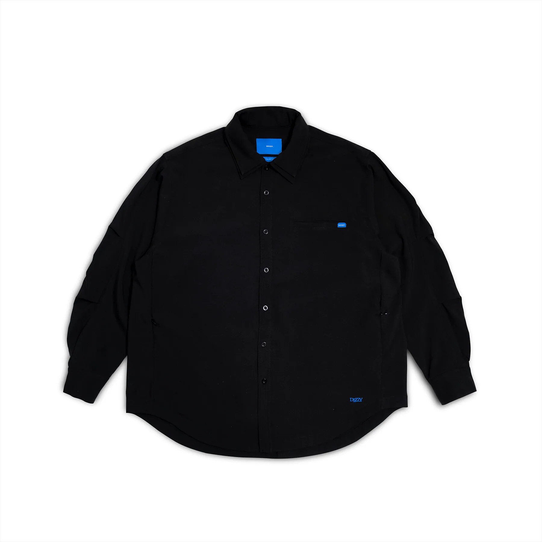 Dezzy.® 弧線結構襯衫 黑