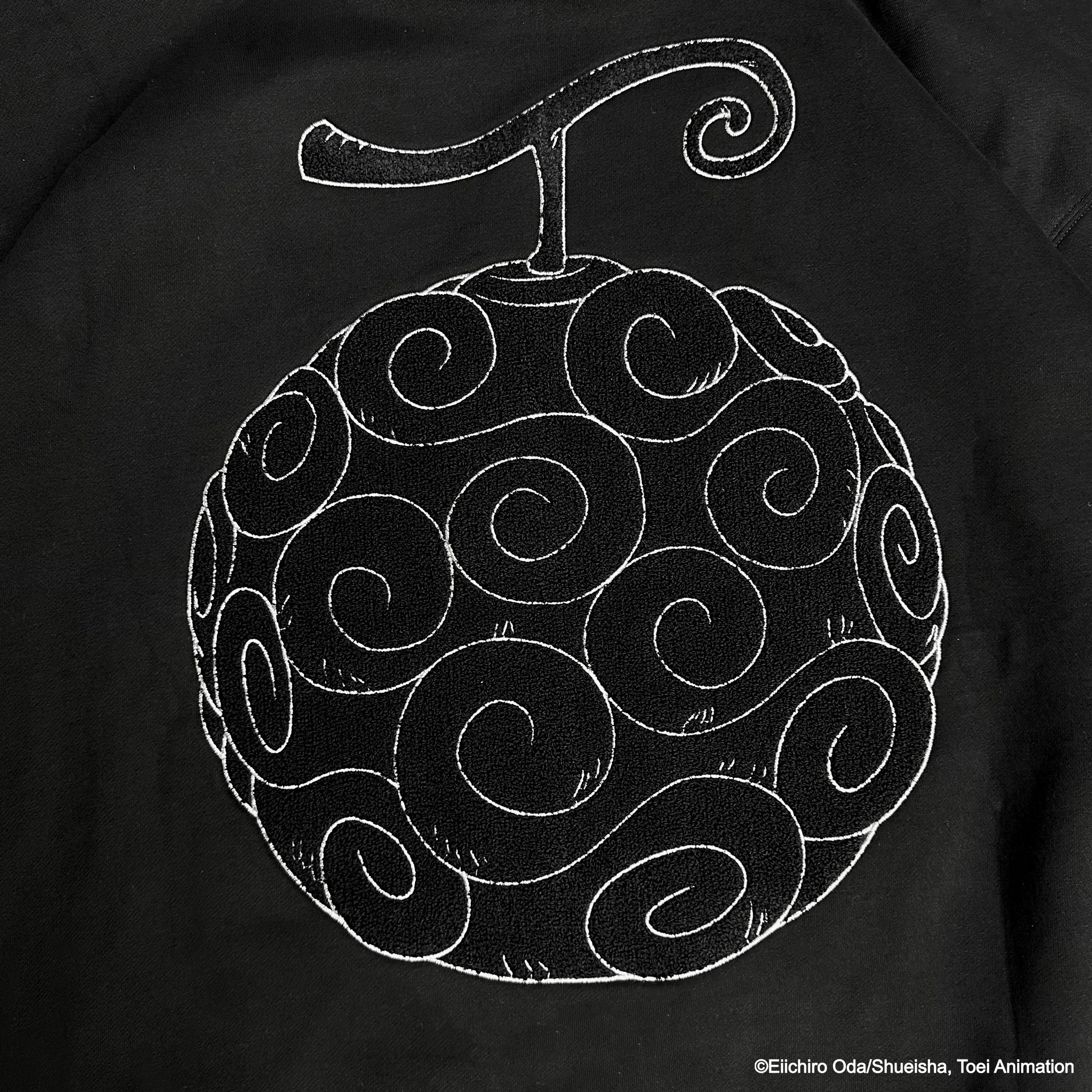 XCTRL® x 航海王 橡膠果實寬版帽T-黑