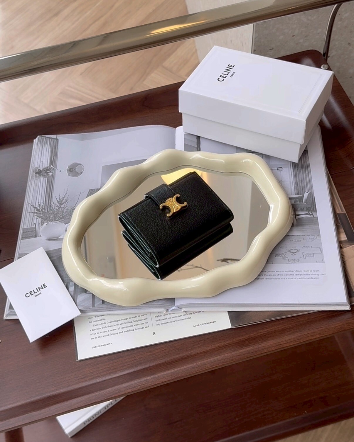 CELINE｜NINO 三折短夾 黑色