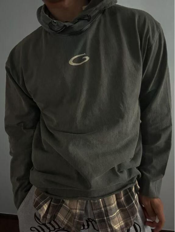 英文字連帽長袖衫 T5826