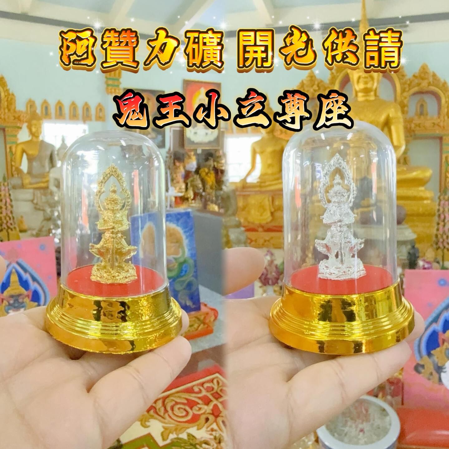 阿贊力礦供請 開光 鬼王小立尊座 兩色