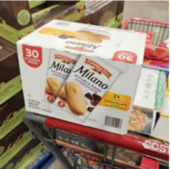 [S] PEPPERIDGE FARM MILANO DOUBLE DARK CHOCOLATE 30 2 COOKIES PACK, 014100054023 (SZZ834)