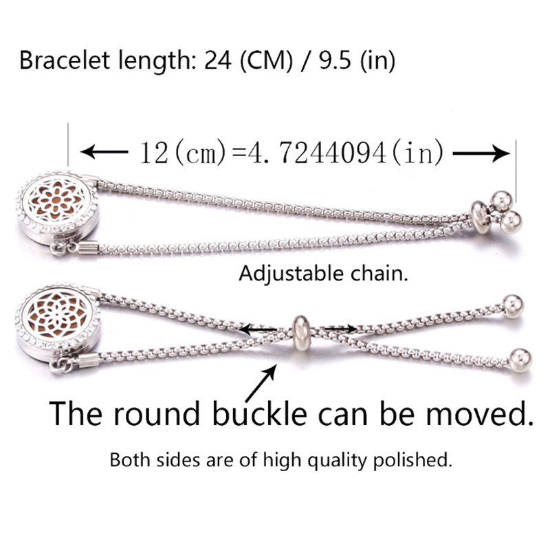 減壓系列-香薰擴香可調大小手鐲 RL8604