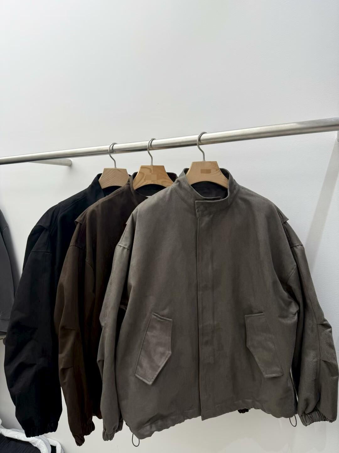 淨色企領拉鍊外套 JK2690